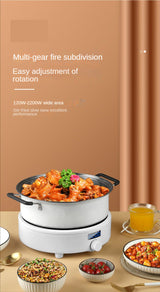 Cocina de inducción eléctrica, caldera, placa de cocción salteada impermeable, olla caliente inteligente, estufa, quemador de cocina, máquina de cocina