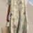 Casual Short Sleeved V-neck Big Swing Dress 2024 New Women's Loose Printed Long Dress Female Retro Flower Print Pullover Dresses - Lootquake