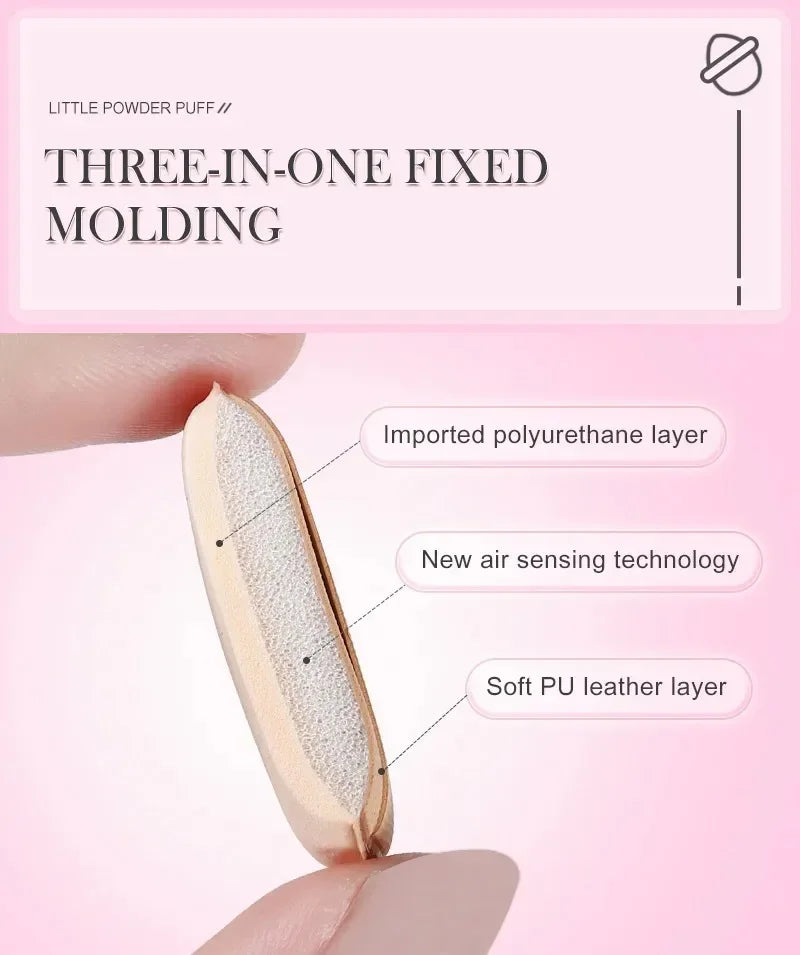5/10 unidades de mini esponjas para base de maquillaje con cojín de aire, corrector facial, crema BB, aplicador cosmético, herramientas de maquillaje.