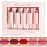 5 Pcs  Matte Lipstick Sets Lip Gloss Moisturizing Long-lasting Easy Makeup Fashion Classic Shades For Daily Date Exquisite Gift
