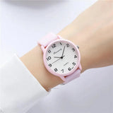 Fashion Lady Hot Sales Watches Leisure Grey Digital Simple Women Quartz Watch Sports Silicone Strap Ladies Clock Wristwatches - Lootquake