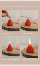 Vela de limón decorativa con fragancia INS, regalo de cumpleaños, regalo de cumpleaños, vela de imitación de fruta, velas perfumadas