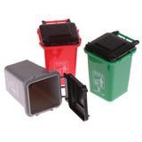 1:12 Dollhouse Mini Trash Can Garbage Truck Cans Curbside Vehicle Garbage Separation Bin Storage Box Home Desk Dustbin