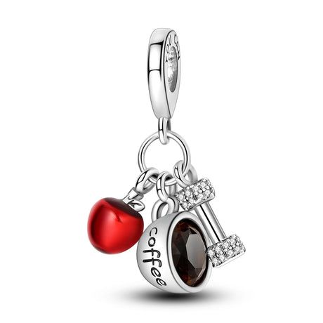Coffee Cup Charms 925 Silver Beads For Woman Fit Original Bracelet Making Fashion Jewelry - Lootquake
