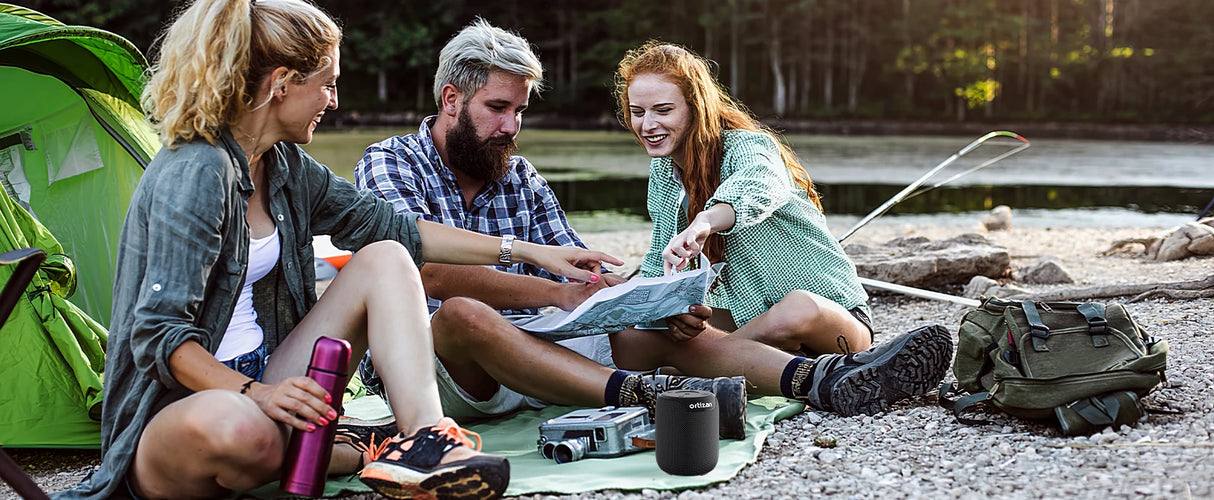 Altavoces Bluetooth, Altavoces Portátiles de 15 W Bluetooth Inalámbricos V5.3 con Sonido Estéreo, Extra Bass Activo, Resistente al Agua IPX7