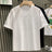 Summer Rhinestone Rivet T-shirt for Men Clothing Round Neck Casual T-shirt Fashion High Street 2024 Men's Summer Short Sleeves - Lootquake