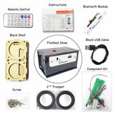 Kit de altavoz Bluetooth para bricolaje, electrónica, proyecto de soldadura, práctica de soldadura, ensamblaje, kit electrónico para bricolaje, componente, altavoces de 2 x 3 W