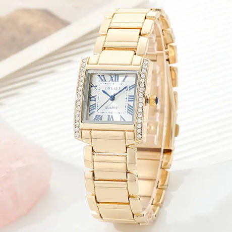 New Fashion Roman Scale Women Watches Luxury Ladies Wristwatch Quartz Watch Rhinestone Men Women Watches Relogio Feminino Clocks - Lootquake
