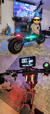 2024 new 10000W 72v 40ah electric scooter 13-inch tires maximum speed 130km/h cruising range 120km LCD screen foldable scooter