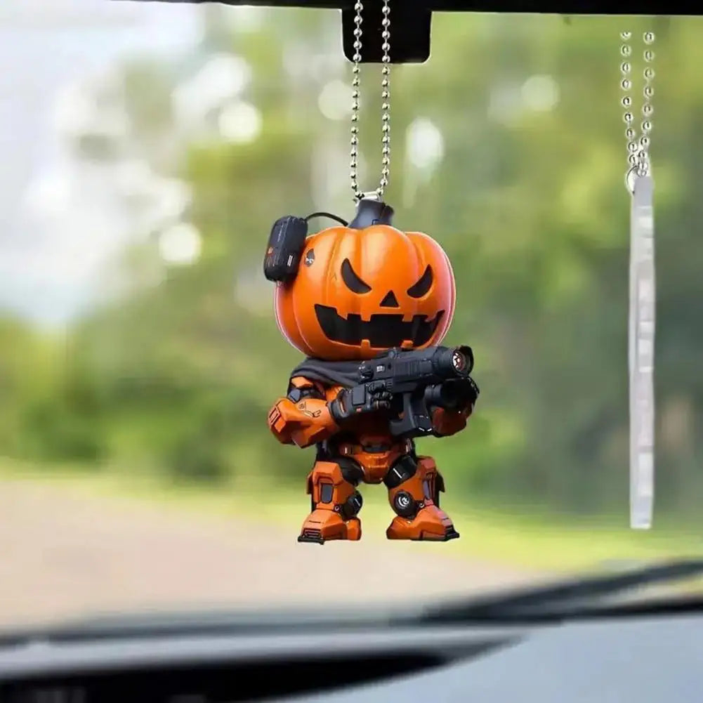 Halloween Pumpkin Man Decor Hanging Pumpkin Festive Decoration for Home Christmas Tree Cartoon Pumpkin Hanging Pendant Car Decor