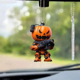 Halloween Pumpkin Man Decor Hanging Pumpkin Festive Decoration for Home Christmas Tree Cartoon Pumpkin Hanging Pendant Car Decor