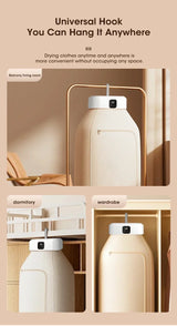 Secadora eléctrica portátil plegable, multifuncional, inteligente, con temporizador, de secado rápido y de bajo consumo.