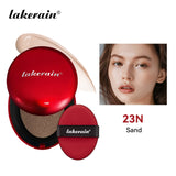 Base de maquillaje en cojín con protector solar Lakerain, resistente al agua, de larga duración, iluminadora, en crema, para mujer, maquillaje facial, cosmética coreana.