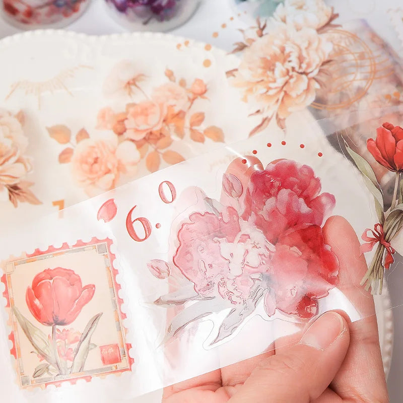 Mr. Paper 2Style 6Rolls/box Plant and Flower Landscaping Tape DIY Handbook Scrapbook Album Photo Frame Material