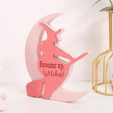 Halloween decorations, ghost, black cat, witch themed ornaments, atmosphere, background, desktop scene arrangement