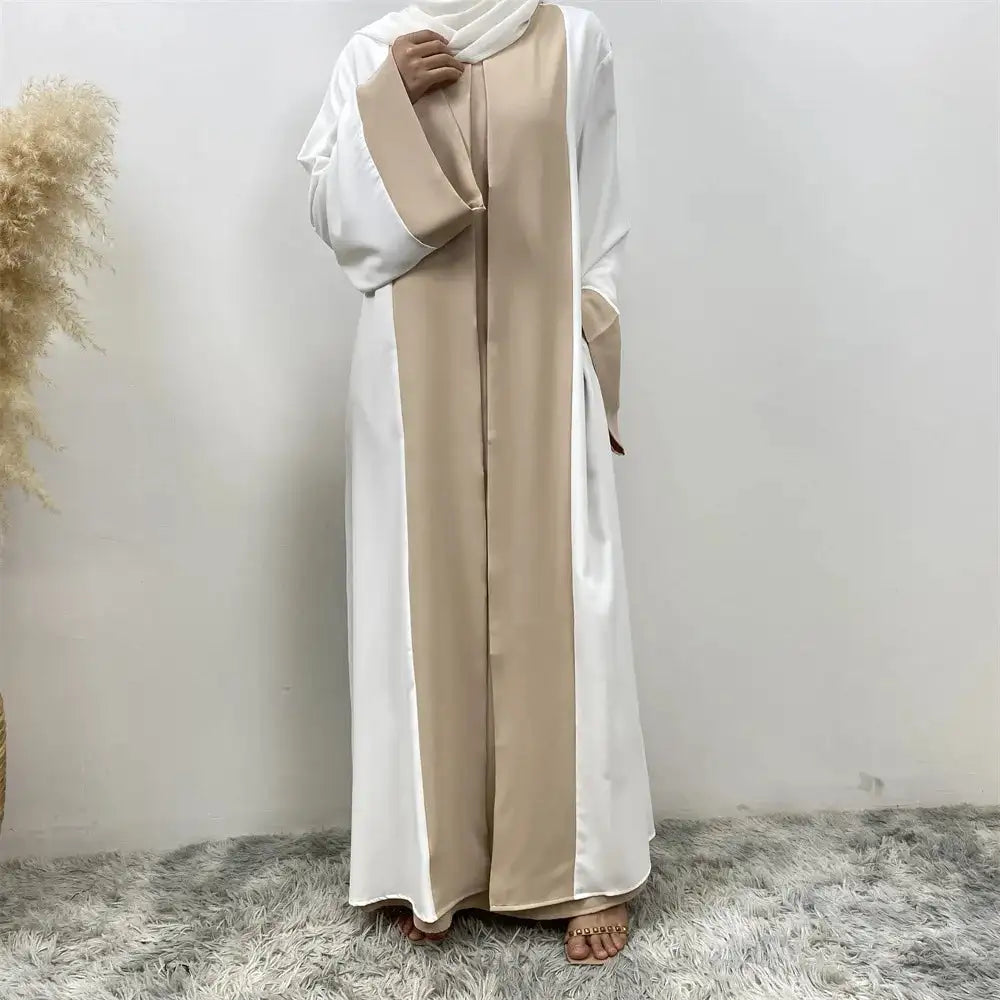 Vestido de fiesta musulmán Eid para mujer, Abaya de Ramadán, vestido largo falso de dos piezas, marroquí, Dubái, Turquía, bata Jalabiya 2024