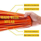 Emergency Sleeping Bag Ultra Waterproof Mylar Thermal Blankets Lightweight Survival Sleeping Bag Keep Warm for Camping Hiking - Lootquake