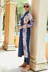 Burkini Muslim Swimwear 2023 Swimming Suit For Women Modest Swimsuit Islamic Clothing Sets Fashion Long Dress Turban Full Cover - Lootquake