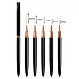 7/9/11/15/25MM Nail Liner Brush Set UV Gel Nail Brushes Kits 5pcs French Stripe Line Painting Drawing Flower Pen Manicure Tools