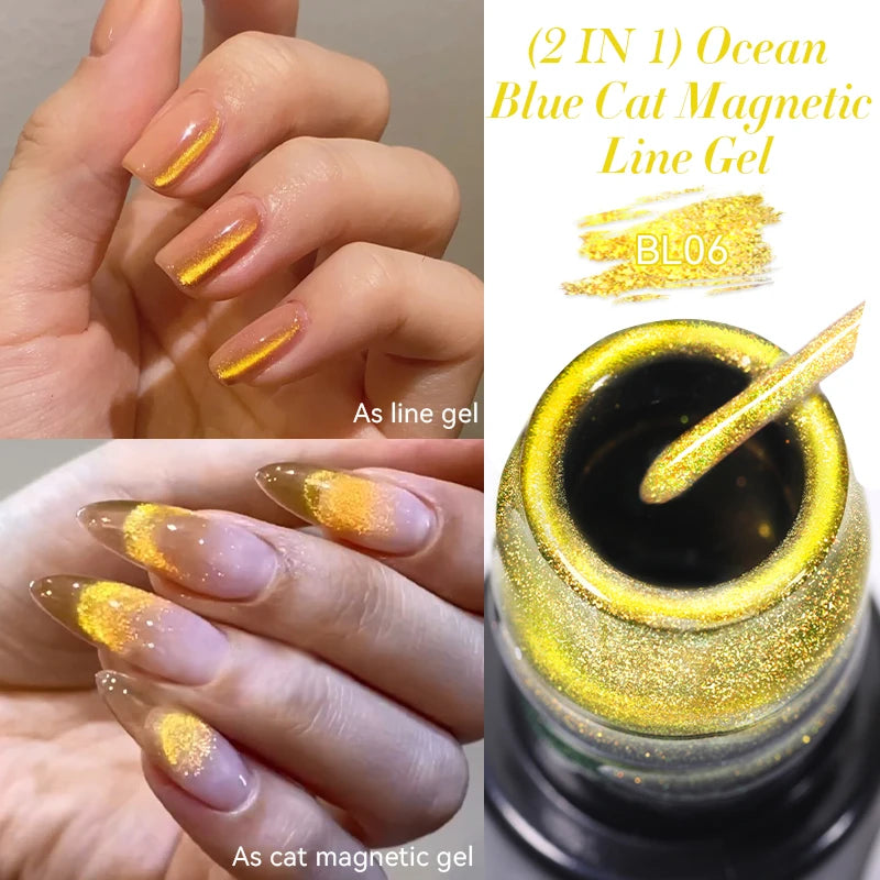 LILYCUTE 5ml Liner Gel Nail Polish UV LED Nail Art Paint Gel Gorgeous Glitter French Effect Semi Permanent Nail Painting UV Gel