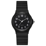Exam Watch Silicone Strap Simple Women Watch Student Ladies Quartz Wristwatch Waterproof Round Small Dial for Women Reloj Mujer - Lootquake