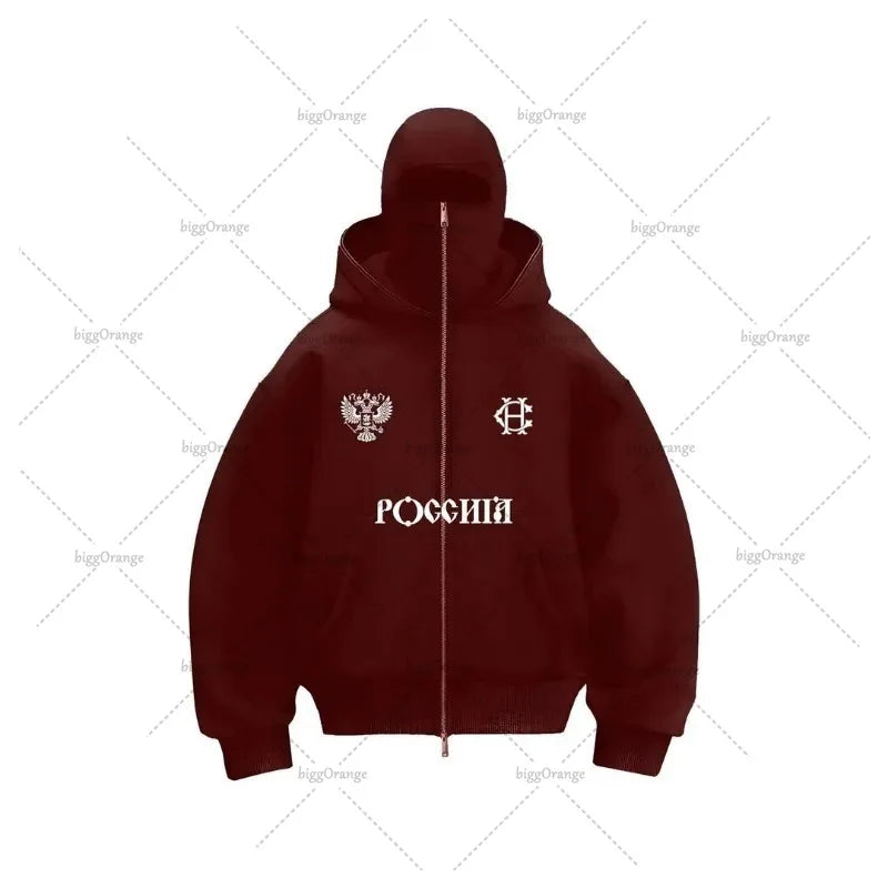 2025 Harajuku Y2K Double-layer Design Casual Loose Zipper Hoodie Men Street Hip-hop Punk Fashion Versatile Sweatshirt Women - Lootquake