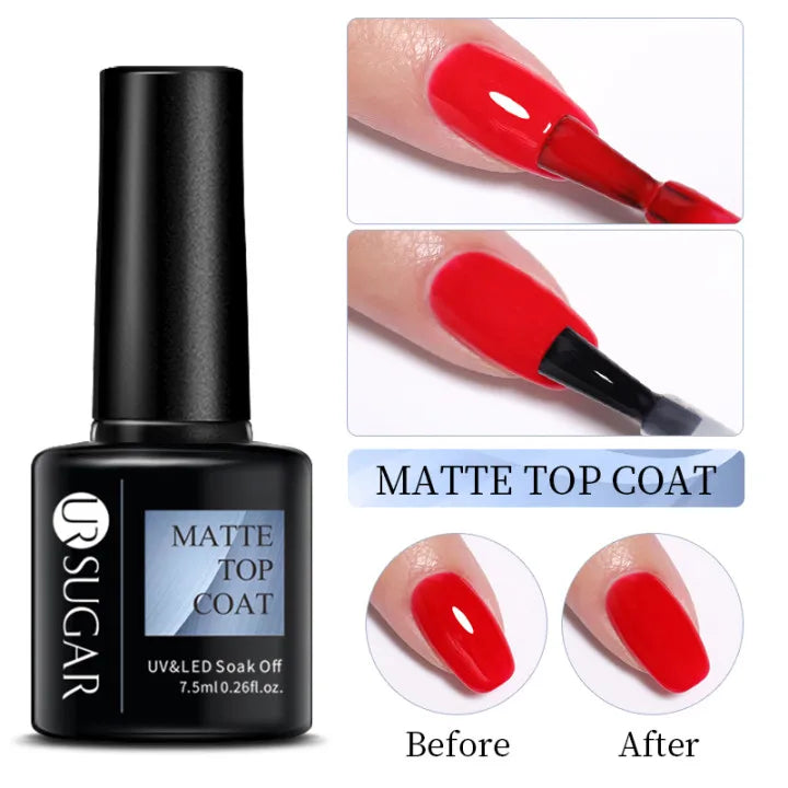 UR SUGAR 7.5ml Nude Glitter Color Gel Nail Polish Winter Warm Color Series Semi-permanent Varnish Professionals Manicure
