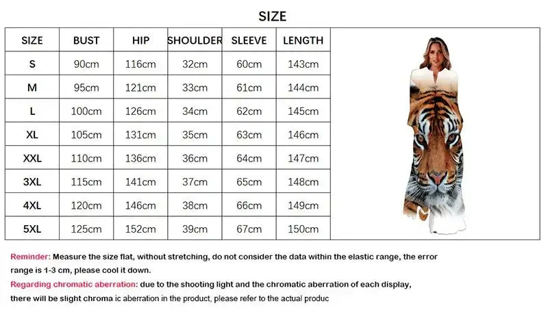 Women Autumn Winter Long Dress Elegant Party Casual V Neck Long Sleeve Vestids Style Loose Stripe Printing Vintage Maxi Dresses - Lootquake