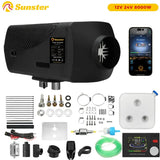 8KW portable Diesel Air Heater 12V&24V bluetooth App & Remote Control w/Automatic Altitude Night Heater for RV tent campervan - Lootquake