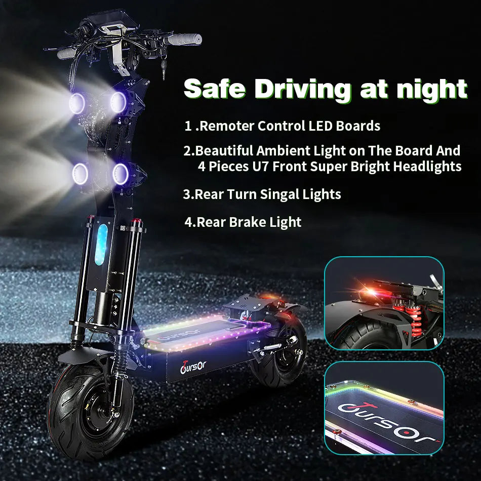 Trottinette électrique pliable X13 pouces 10 000 W, double moteur, batterie 72 V, 40 Ah, 60 V, 50 Ah, vitesse maximale 120 km/h, autonomie 120 km, écran LCD