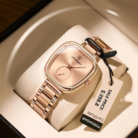POEDAGAR Luxury Watch for Woman Waterproof Stainless Steel Quartz Ladies Watch High Quality Women's Watches Elegant Female Clock - Lootquake