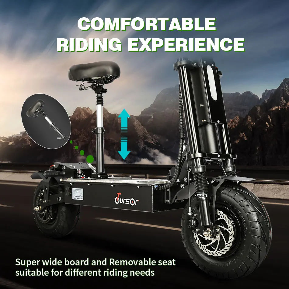 Trottinette électrique pliable X13 pouces 10 000 W, double moteur, batterie 72 V, 40 Ah, 60 V, 50 Ah, vitesse maximale 120 km/h, autonomie 120 km, écran LCD