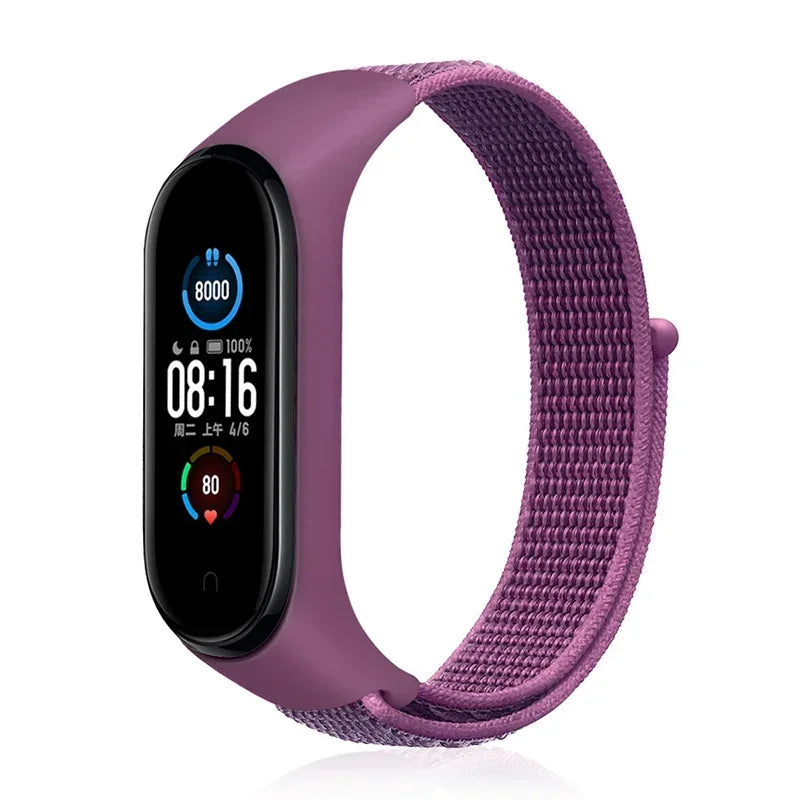Bracelet For Mi Band 6 7 Strap Nylon Sport loop watch Belt Pulseira Correa Mi band 4 Wristband for xiaomi Mi band 5 4 3 Bracelet - Lootquake