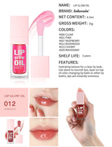 Lip Glow Oil Jelly Lip Gloss Set Long Lasting Permanent Lipstick Woman Tint for Lips Stick Free Shipping Lipgloss Glosses Stain