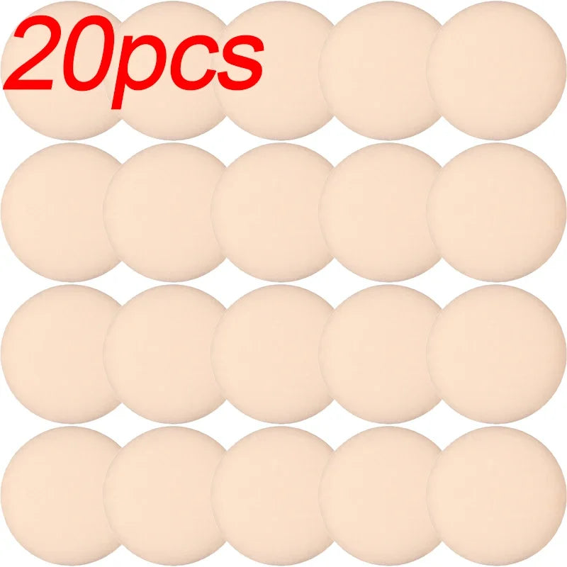 20pcs Powder Liquid Cosmetics Puff Makeup Puffs Wet Dry Use Concealer Foundation Sponge Cushions Tool Thick Powder Puff