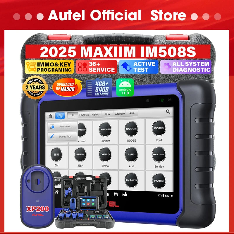 Autel MaxiIM IM508S XP400 PRO OBD2 Scanner automobile IMMO Programmation de clé Outils de diagnostic pour toutes les voitures Programmateur tout-en-un