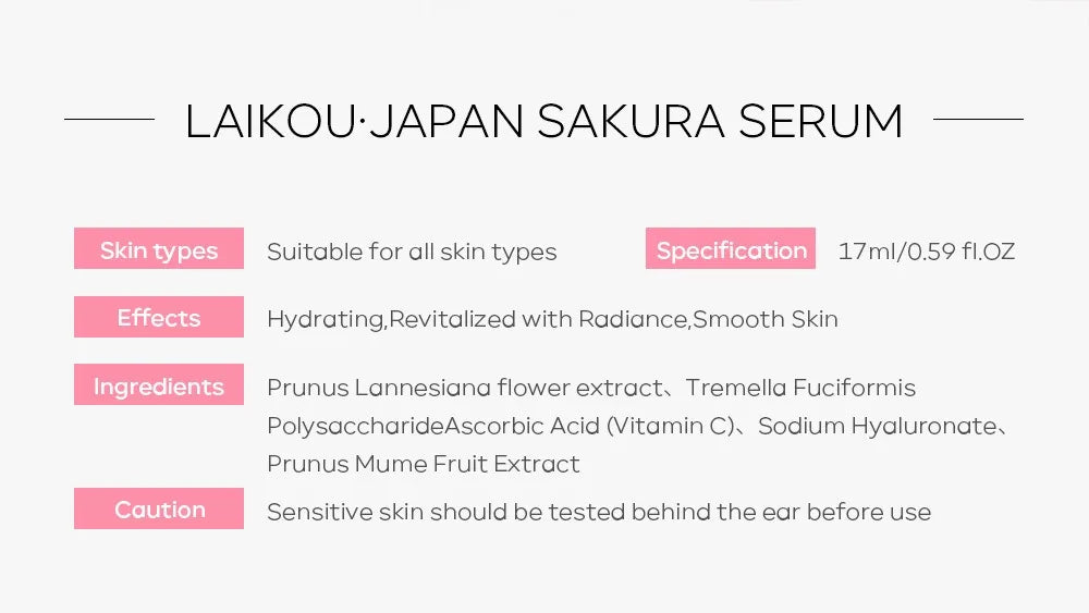 Cherry Blossom Cream Facial Essence With Cherry Blossom Extract Sakura Facial Essence For Facial Firming Moisturizer Hydrating