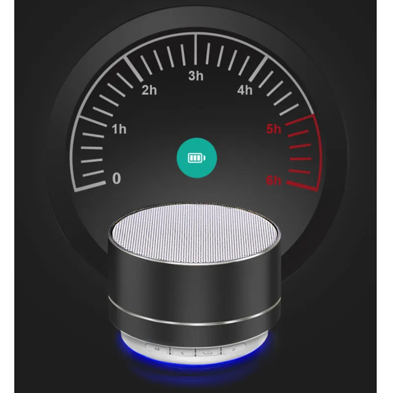 Altavoz Bluetooth portátil A10, música estéreo envolvente, minialtavoz subwoofer USB para exteriores, reproductor de audio, altavoz, micrófono, compatible con tarjeta SD