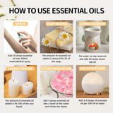 10ML Fragrance Oil Plant Making DIY 33 Flavor Aromatherapy Plaster Candle Soap Fragrance Oil for SPA Diffuser Sleep Humidifier