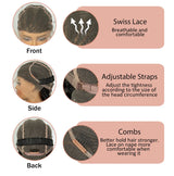 30" Cornrow Knotless Ponytail Braids Wig | Full Lace Frontal