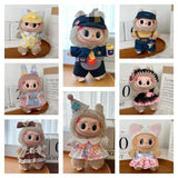 Jolie veste pour poupée Labubu de 17 cm, mini-poupée, vêtements, accessoires, sweat-shirt, jupe, salopette, jouets pour enfants, cadeau d'anniversaire
