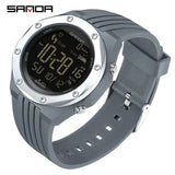 SANDA 6117 New 2023 Step Calorimeter Single Display Electronic Watch Simple Nightlight Waterproof Sports Electronic Watch - Lootquake