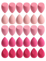 30 Beauty Eggs (Esponjas de Maquillaje) Esponja de Belleza Mixta para Base de Maquillaje, Líquida, en Crema y en Polvo Sin Impurezas, Multicolor C
