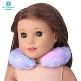 Mochila de moda para muñecas americanas de 15 a 18 pulgadas, asiento de seguridad, manta y saco de dormir, regalo para niñas.