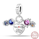 S925 Sterling Silver Princess Golf Hamster Camera Travel Three Piece Set Charms Beads 3mm DIY Fine Jewelry Making - Lootquake