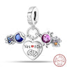 S925 Sterling Silver Princess Golf Hamster Camera Travel Three Piece Set Charms Beads 3mm DIY Fine Jewelry Making - Lootquake
