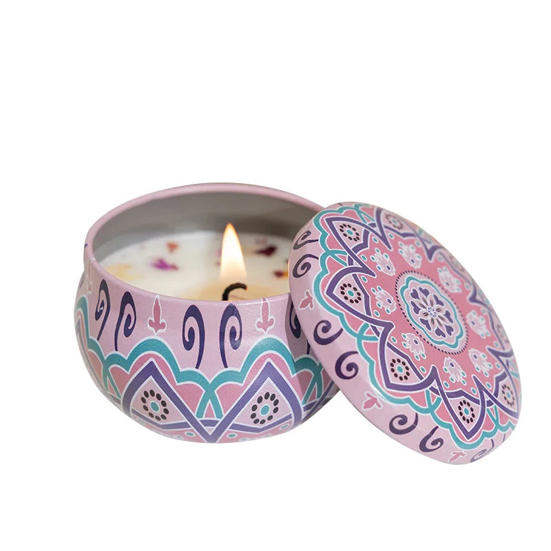 Bougie parfumée aux fleurs séchées, souvenir de mariage, parfum de fleur éternelle, bougie parfumée à l'huile essentielle de plante longue durée