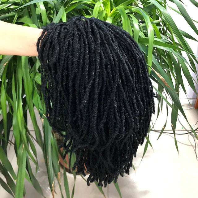 10" Ombre Dreadlock Wig | Sister Locs | Faux Locs Crochet Braids | Synthetic Twist Hair