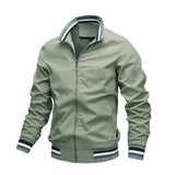 Fashion Men’s Windbreaker Jacket White Casual Jacket Men Outdoor Waterproof Sports Coat Spring Summer Bomber jacket Men Clothing - Lootquake