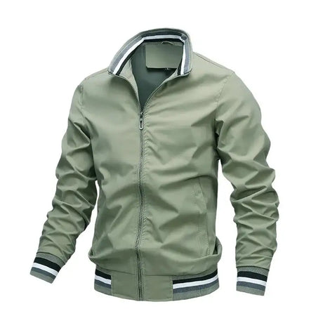 Fashion Men’s Windbreaker Jacket White Casual Jacket Men Outdoor Waterproof Sports Coat Spring Summer Bomber jacket Men Clothing - Lootquake
